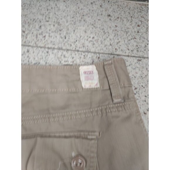 Levis Womens Shorts 16 Tan chino tab twill classic - Picture 7 of 7